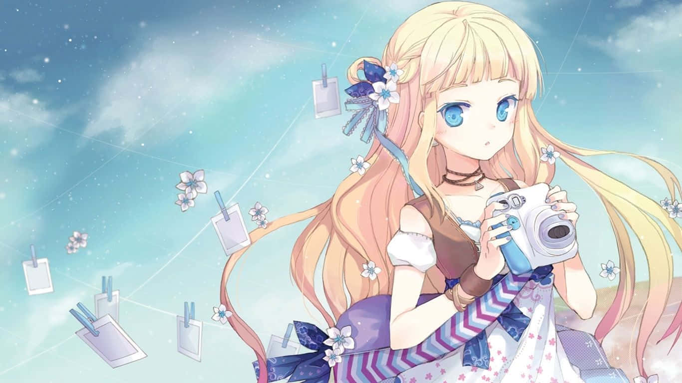 Cô Gái Anime Dễ Thương Cho PC Hình nền