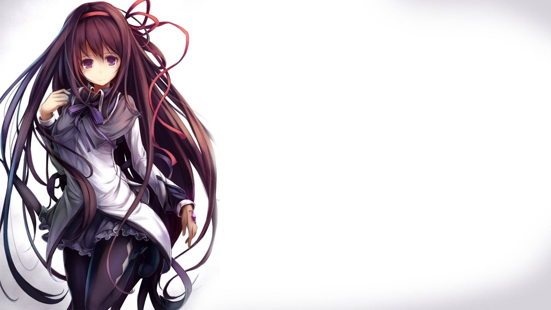 Homura Akemi từ Puella Magi Madoka Magica, hình nền cô gái anime