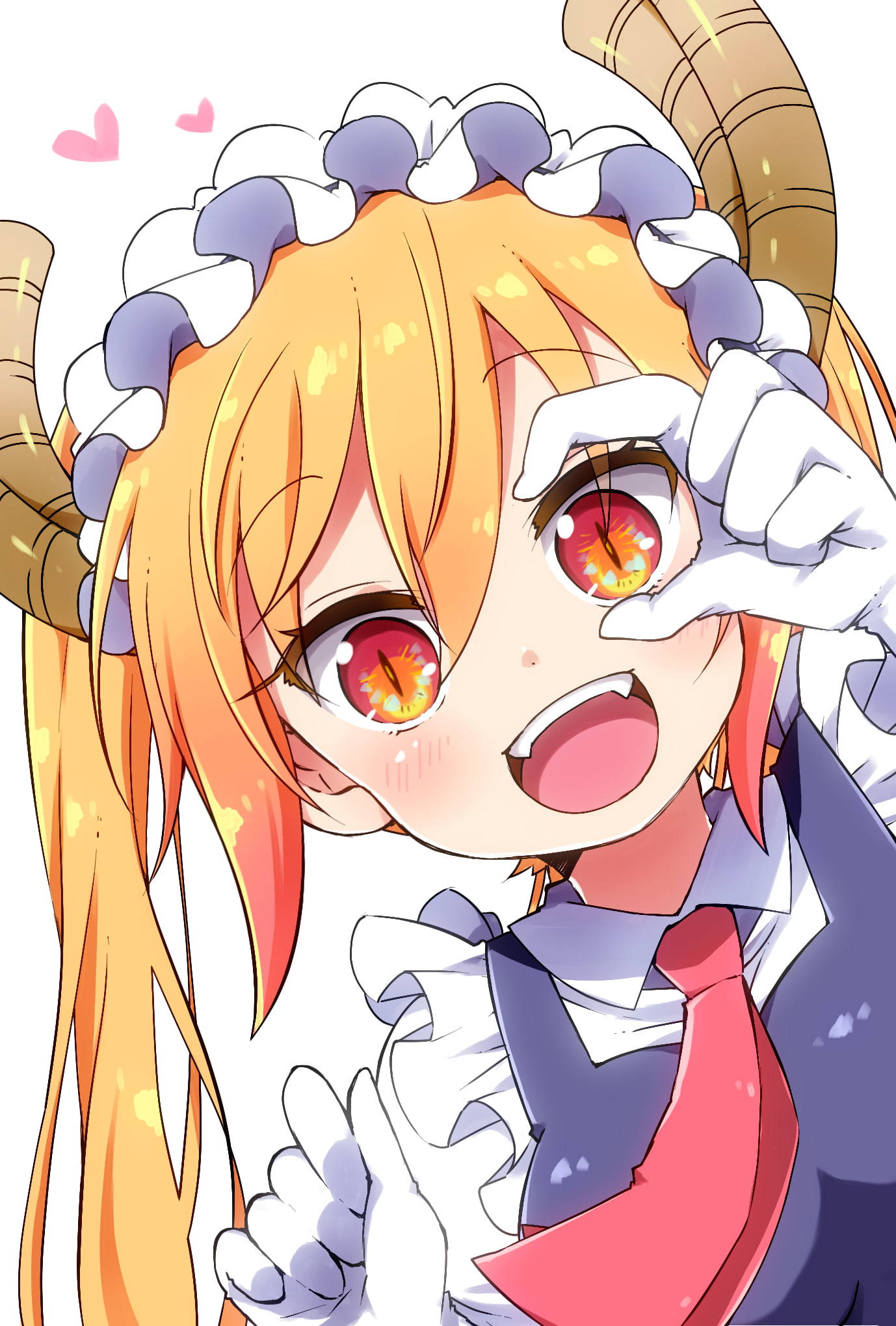 Cô gái anime ngầu PFP Rồng Tohru Hình nền