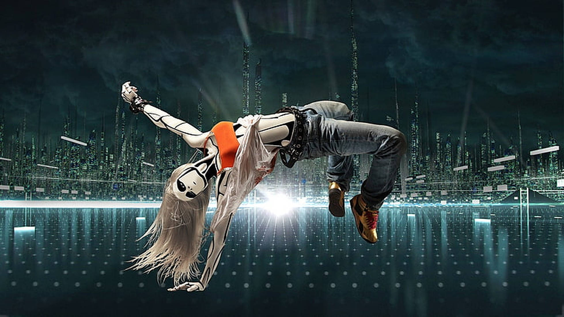 Cô Gái Anime Nhảy Múa Hình nền