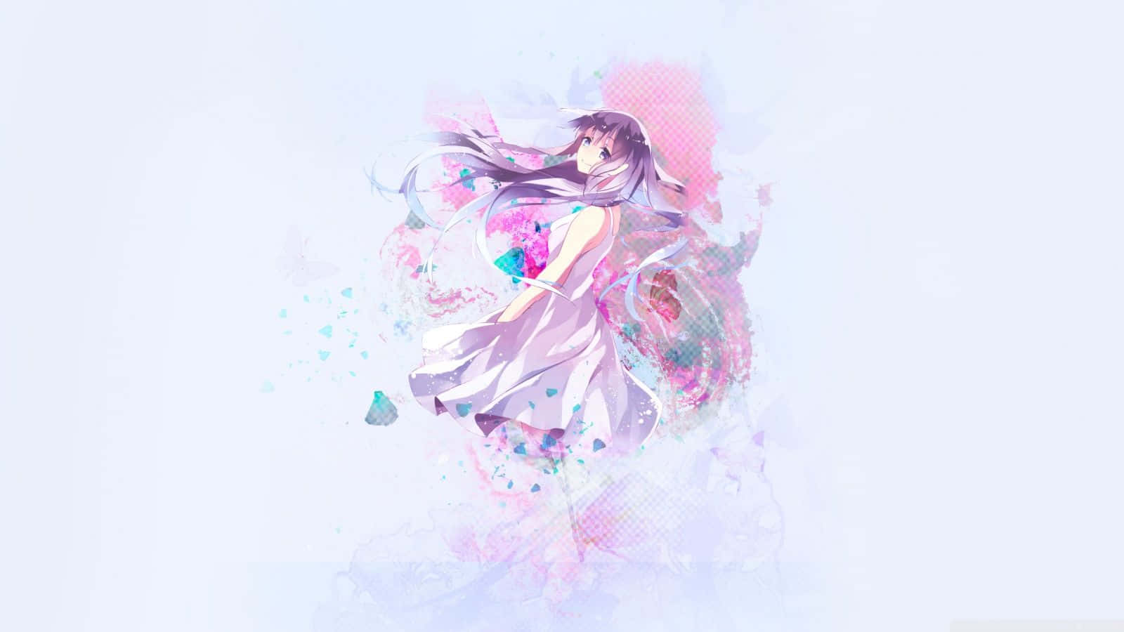 Cô gái anime pastel dễ thương Hình nền