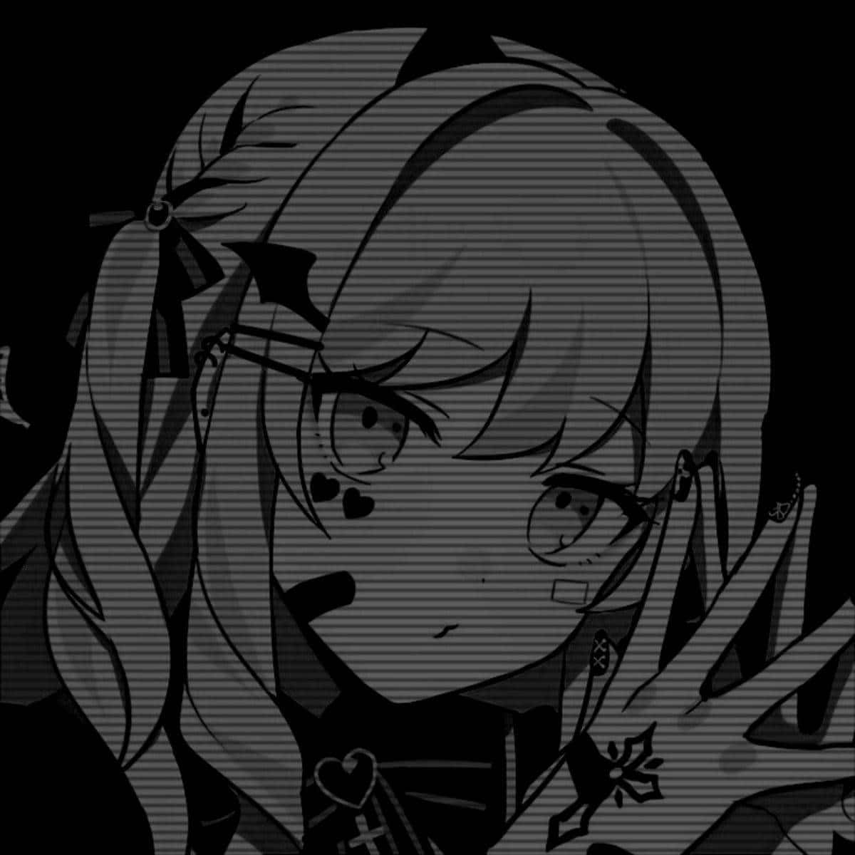 Cô Gái Dễ Thương Phong Cách Tối Giản Anime Pfp Hình nền