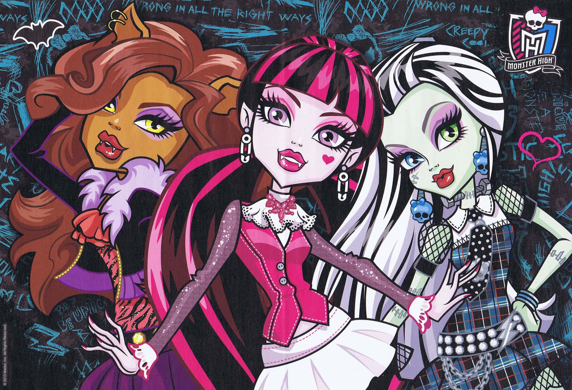 Cô Gái Monster High Phong Cách Halloween Hình nền
