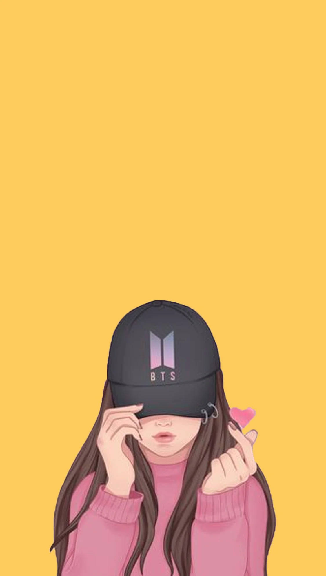 Cô gái mũ BTS thẩm mỹ Hình nền
