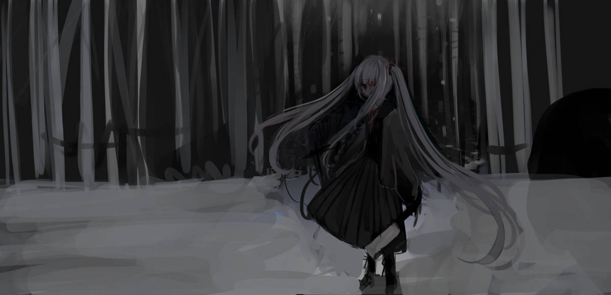 Cô gái yêu tinh anime cá tính mạnh mẽ Hình nền