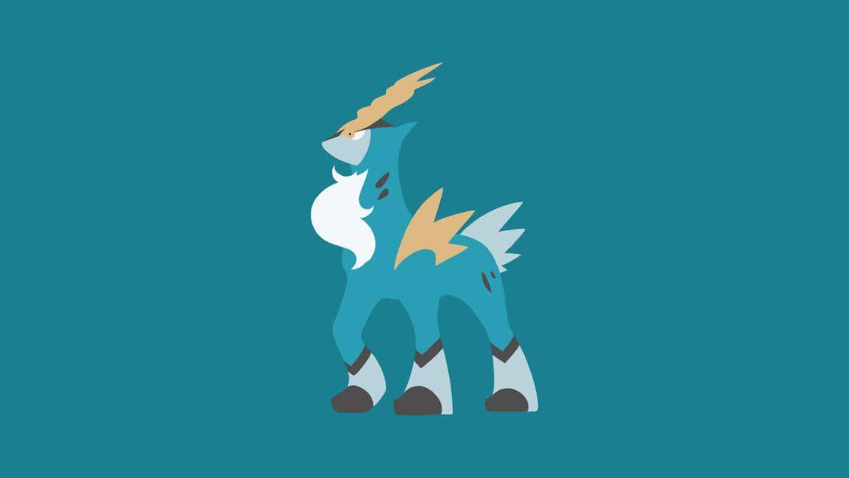 Cobalion nền xanh lơ Hình nền