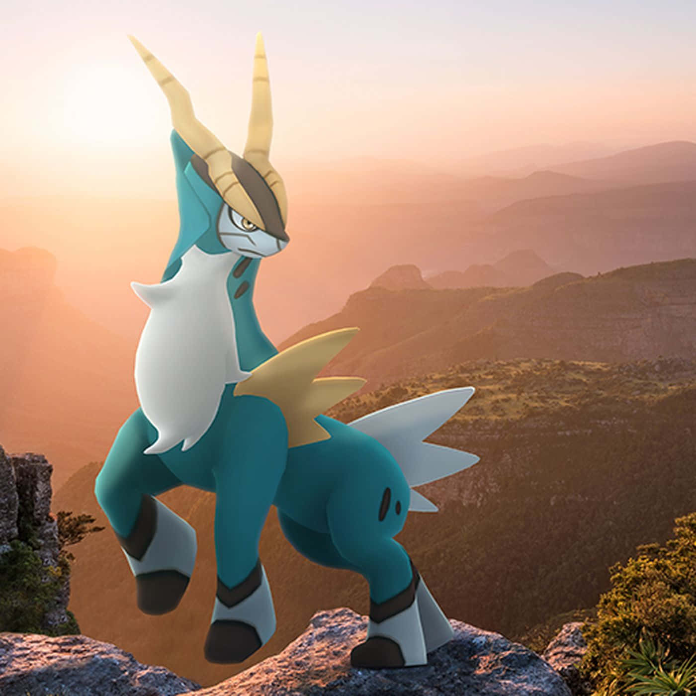 Cobalion Trên Tảng Đá Hình nền