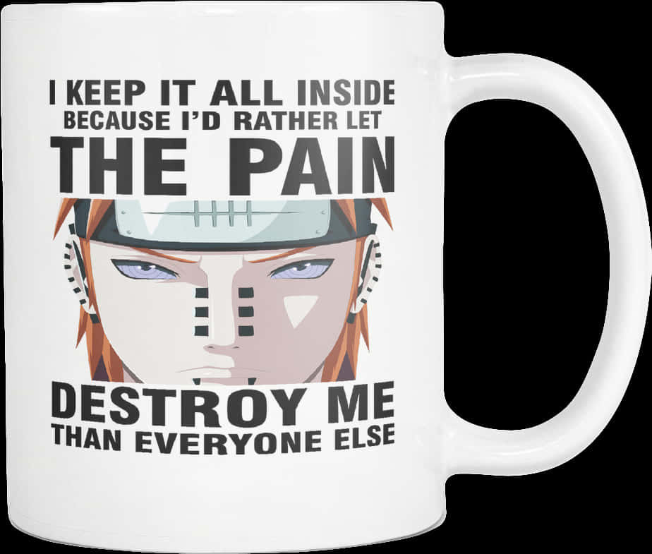 Cốc Anime Câu Nói Pain Hình nền