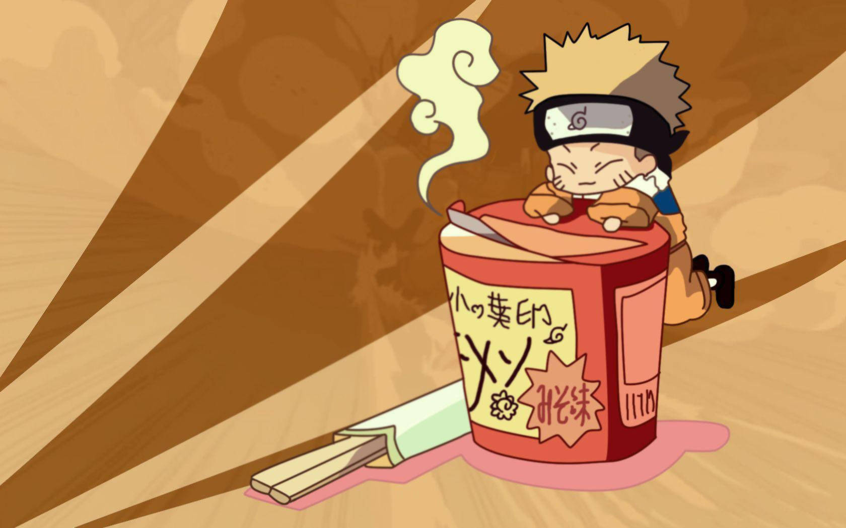 Cốc Mì Ramen Naruto Dễ Thương Hình nền
