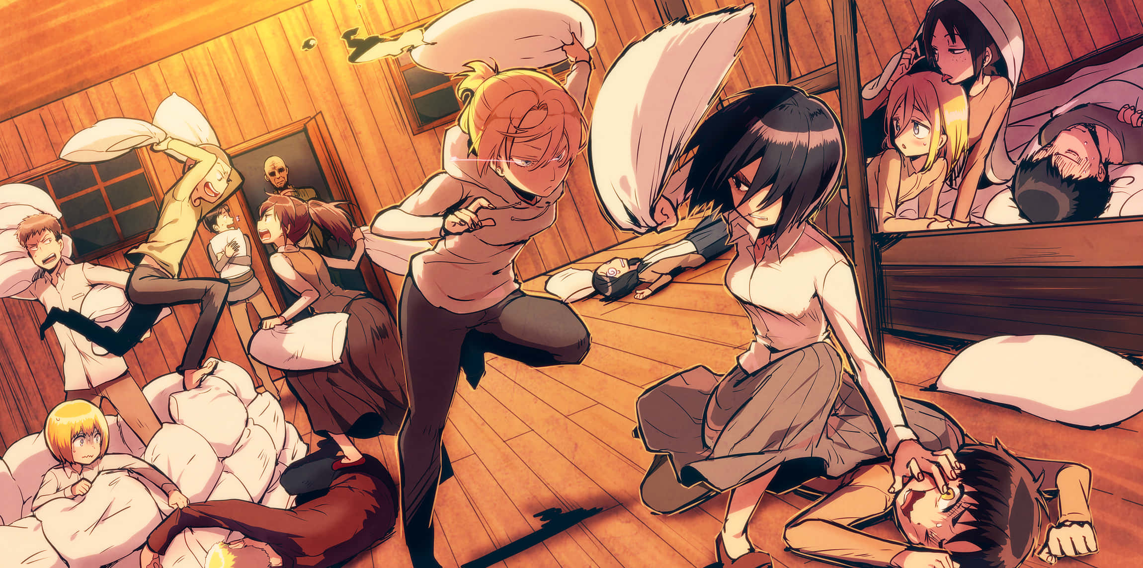 Con người đối đầu với Titan trong Attack On Titan Hình nền