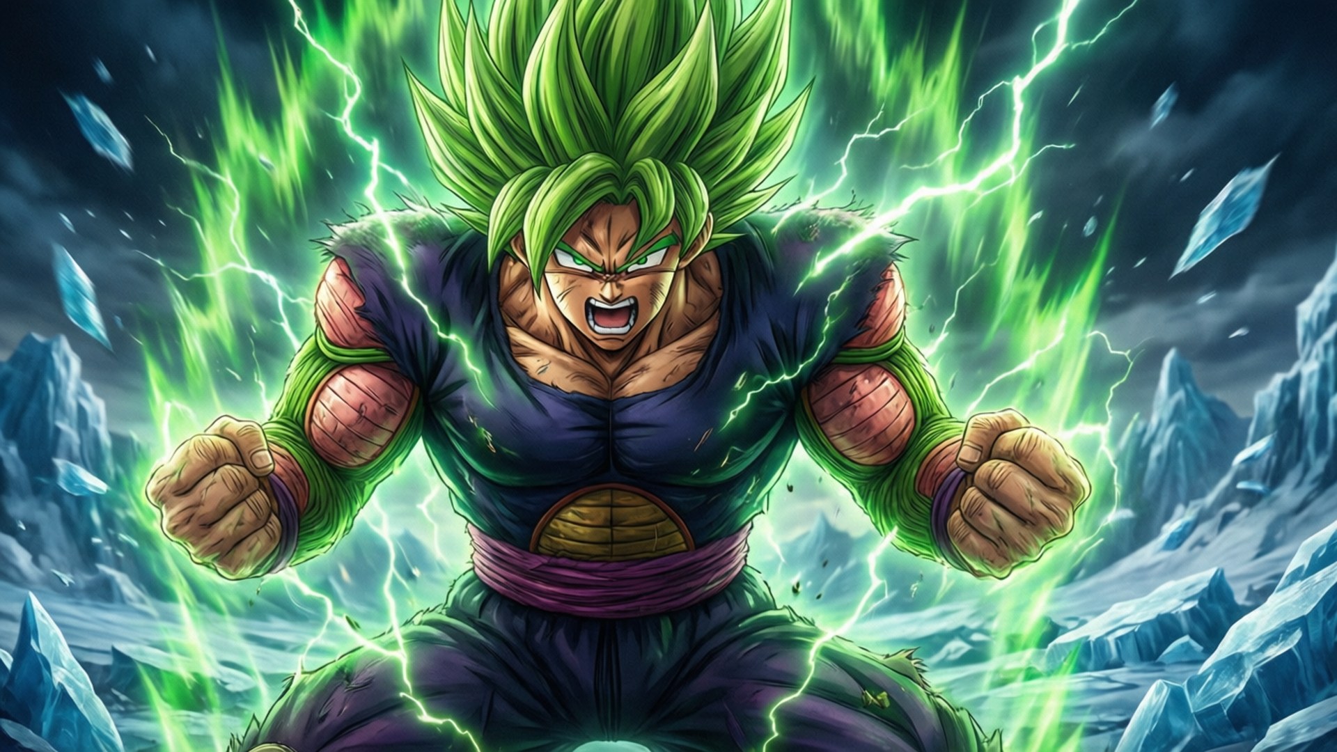 Cơn Thịnh Nộ Của Broly Bùng Nổ Hình nền
