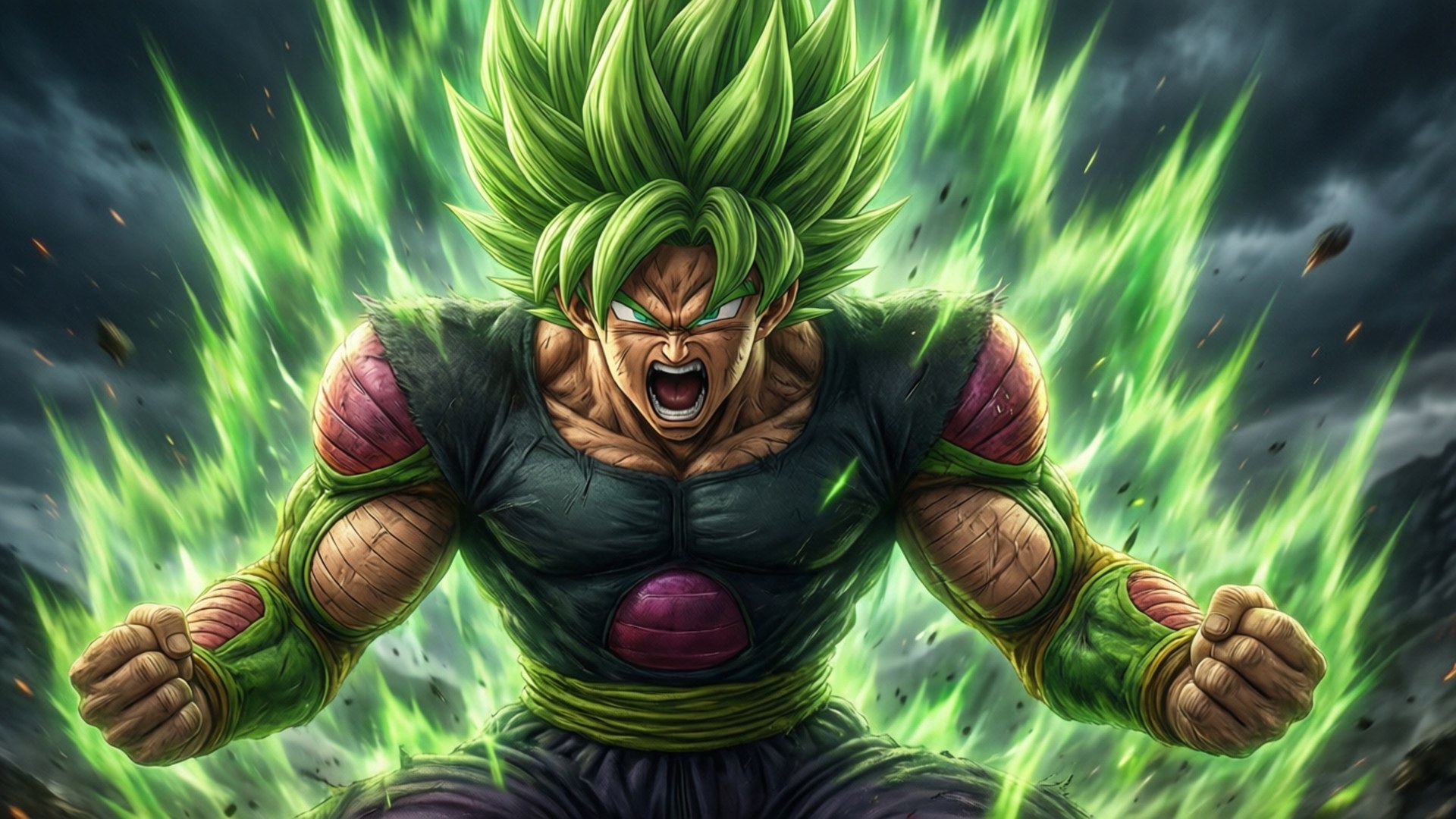 Cơn Thịnh Nộ Của Broly Bùng Nổ Hình nền