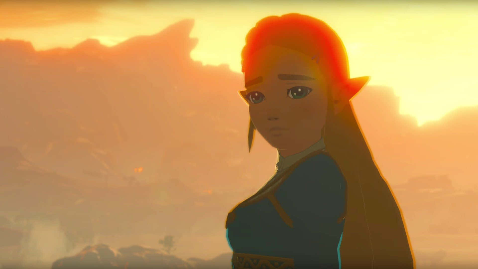 Công chúa Zelda Botw Ánh mắt buồn Hình nền