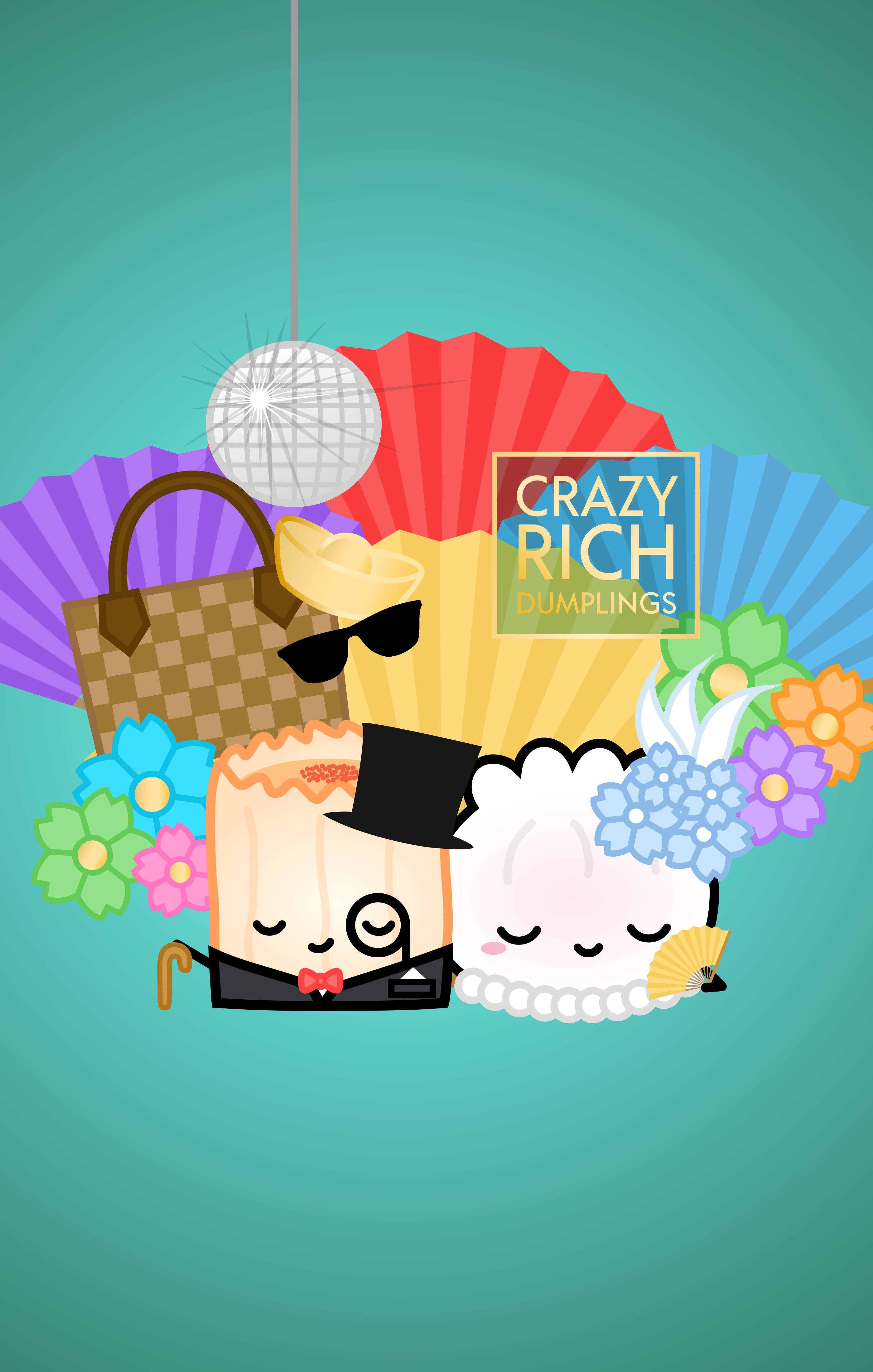 Crazy Rich Asians Nghệ Thuật Vector Dễ Thương Hình nền