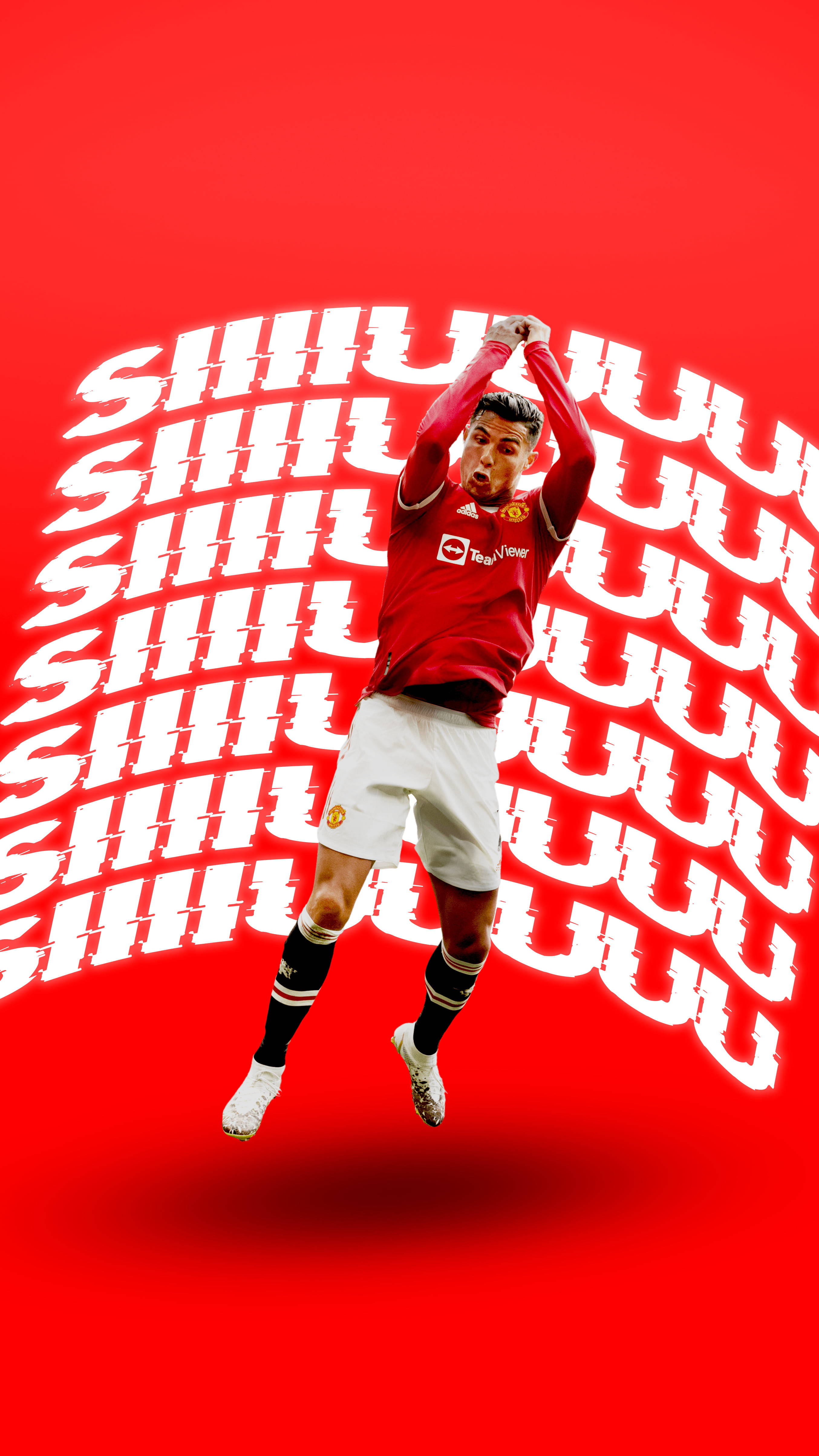 Cristiano Ronaldo nhảy lên, Manchester United di động Hình nền