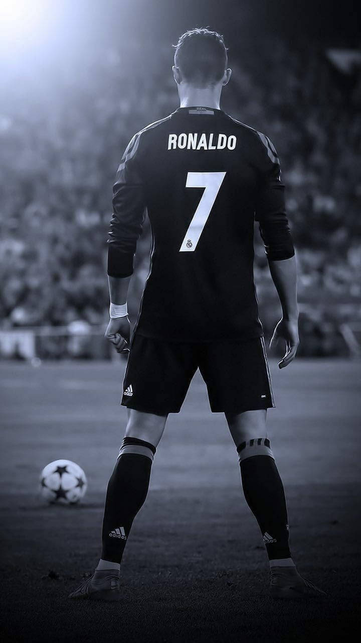 Cristiano Ronaldo Đen Trắng HD Bóng Đá Hình nền