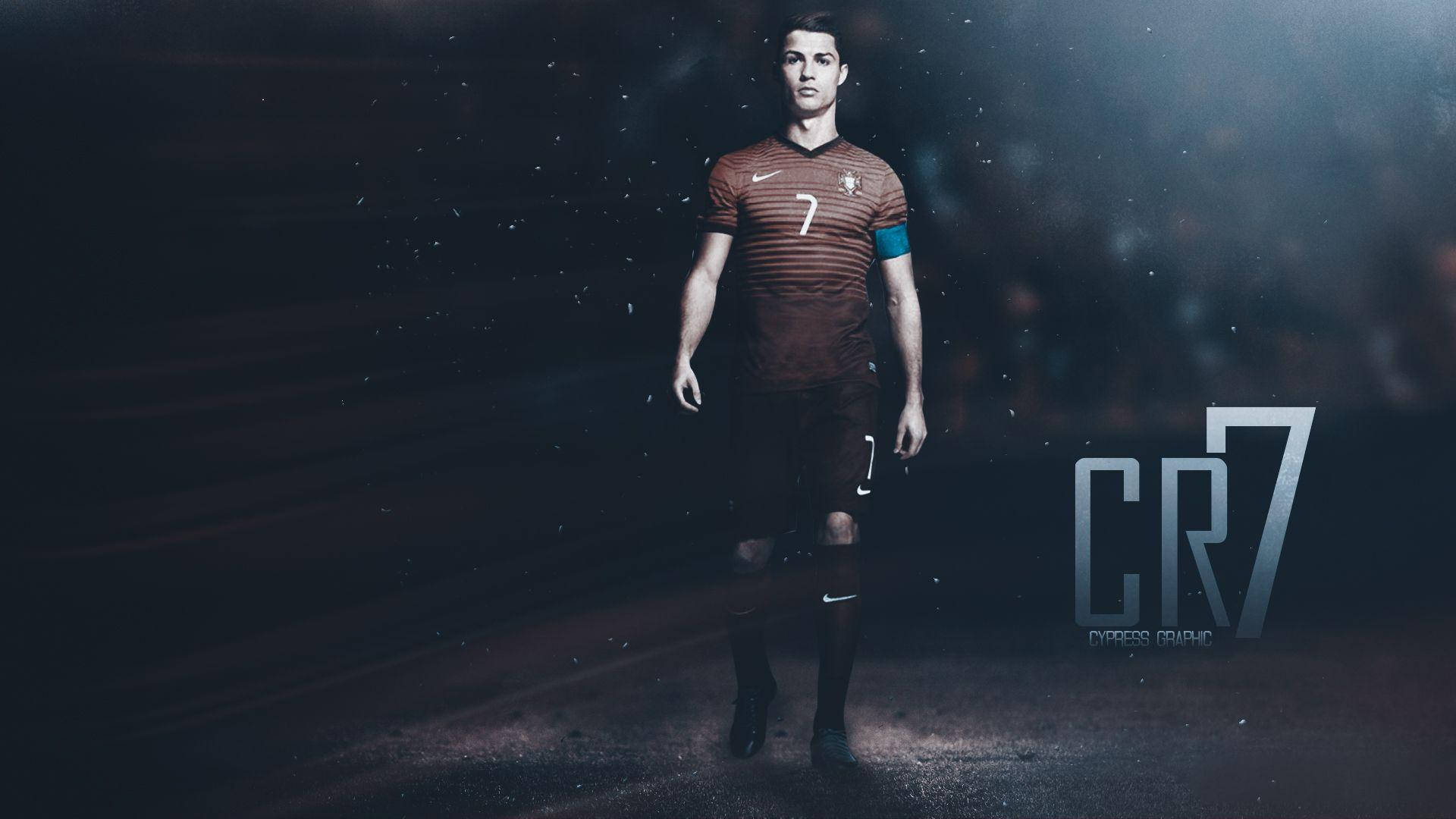 Hình nền Cristiano Ronaldo áo đỏ Bồ Đào Nha.