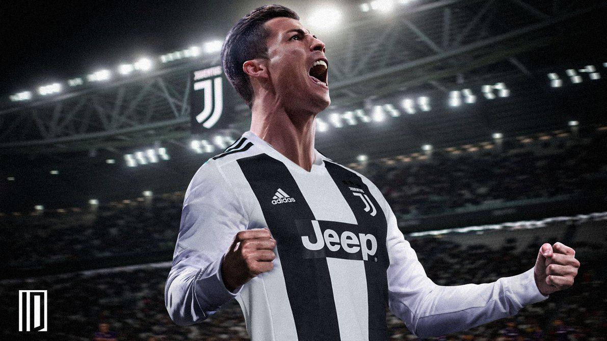 Cristiano Ronaldo ăn mừng chiến thắng Hình nền