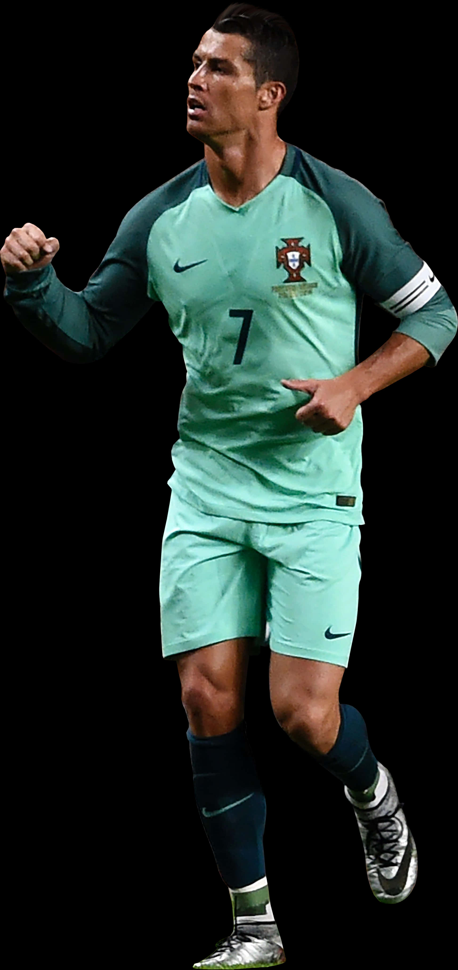 Cristiano Ronaldo Bộ Đồ Bồ Đào Nha Ăn Mừng Hình nền