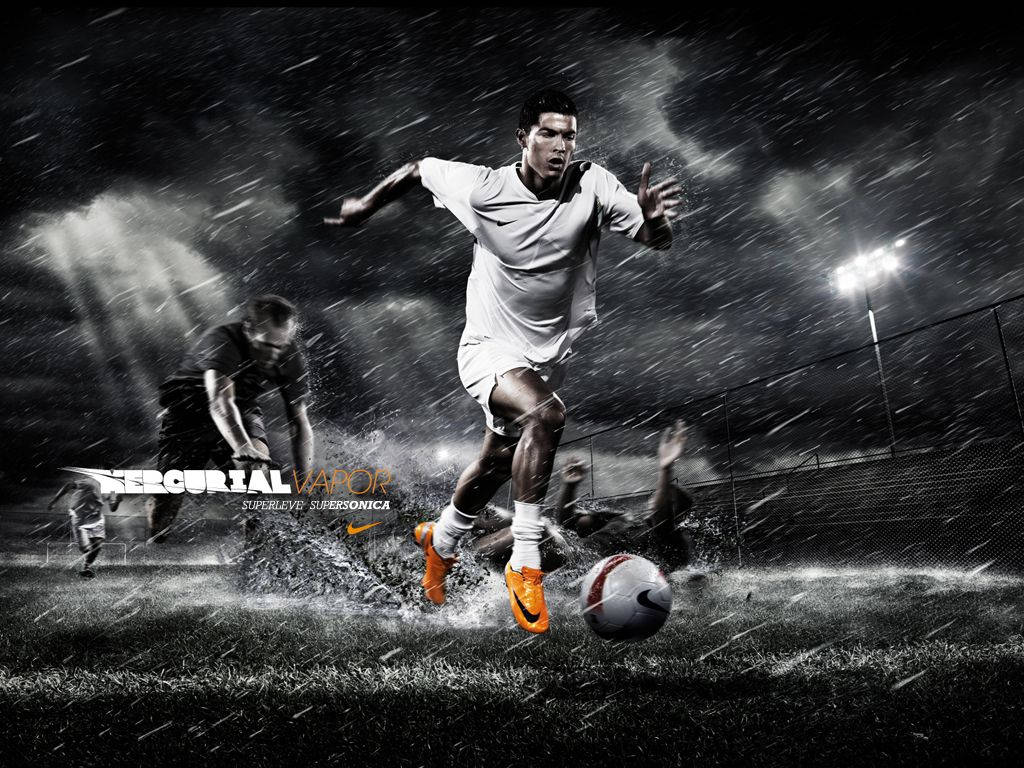 Cristiano Ronaldo sẵn sàng chinh phục thế giới trong chiến dịch Nike #JustDoIt. Hình nền