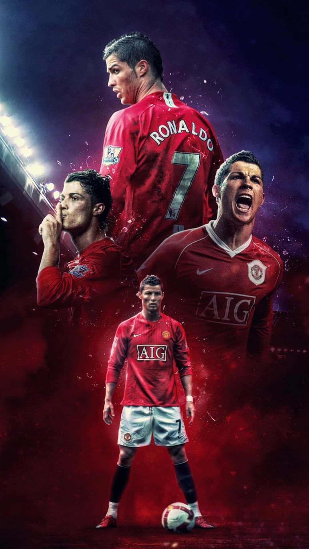 Cristiano Ronaldo tỏa sáng với cường độ trên sân cỏ Hình nền