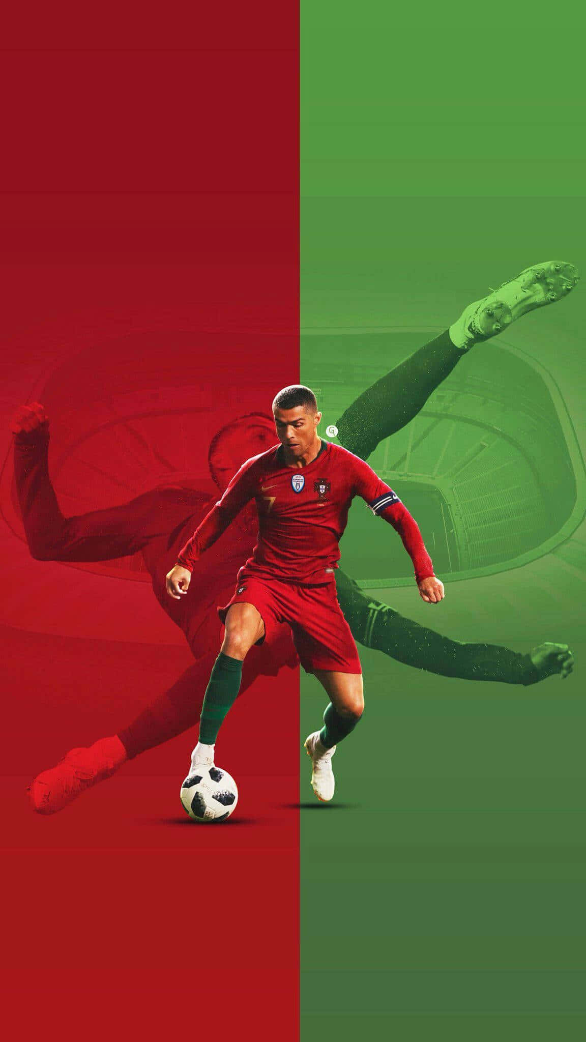 Cristiano Ronaldo trong hành động Hình nền