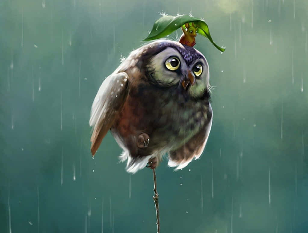 Cú Mèo Đáng Yêu Hình nền