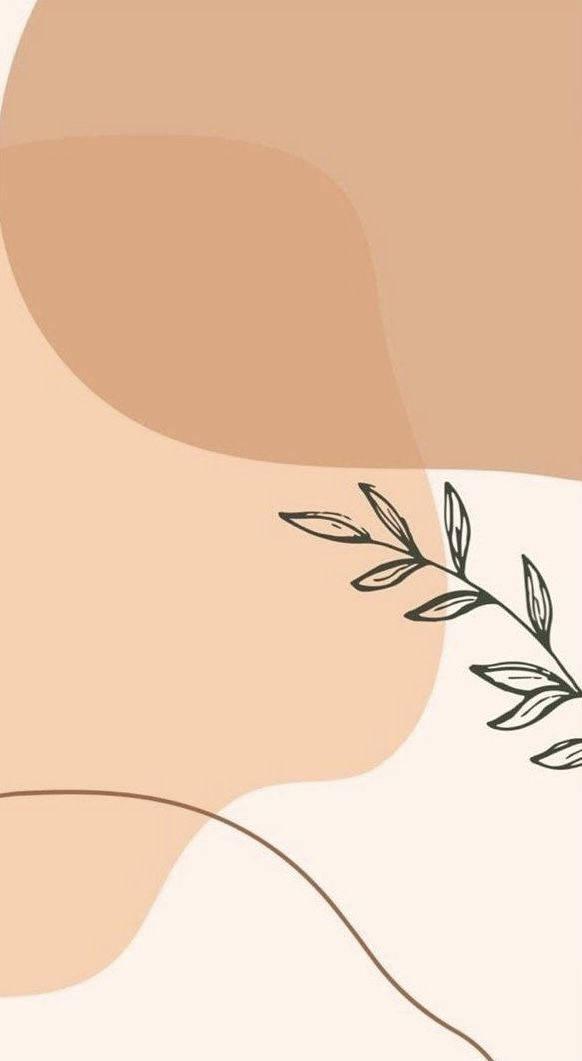 Cụm lá màu nâu nhạt thẩm mỹ Hình nền