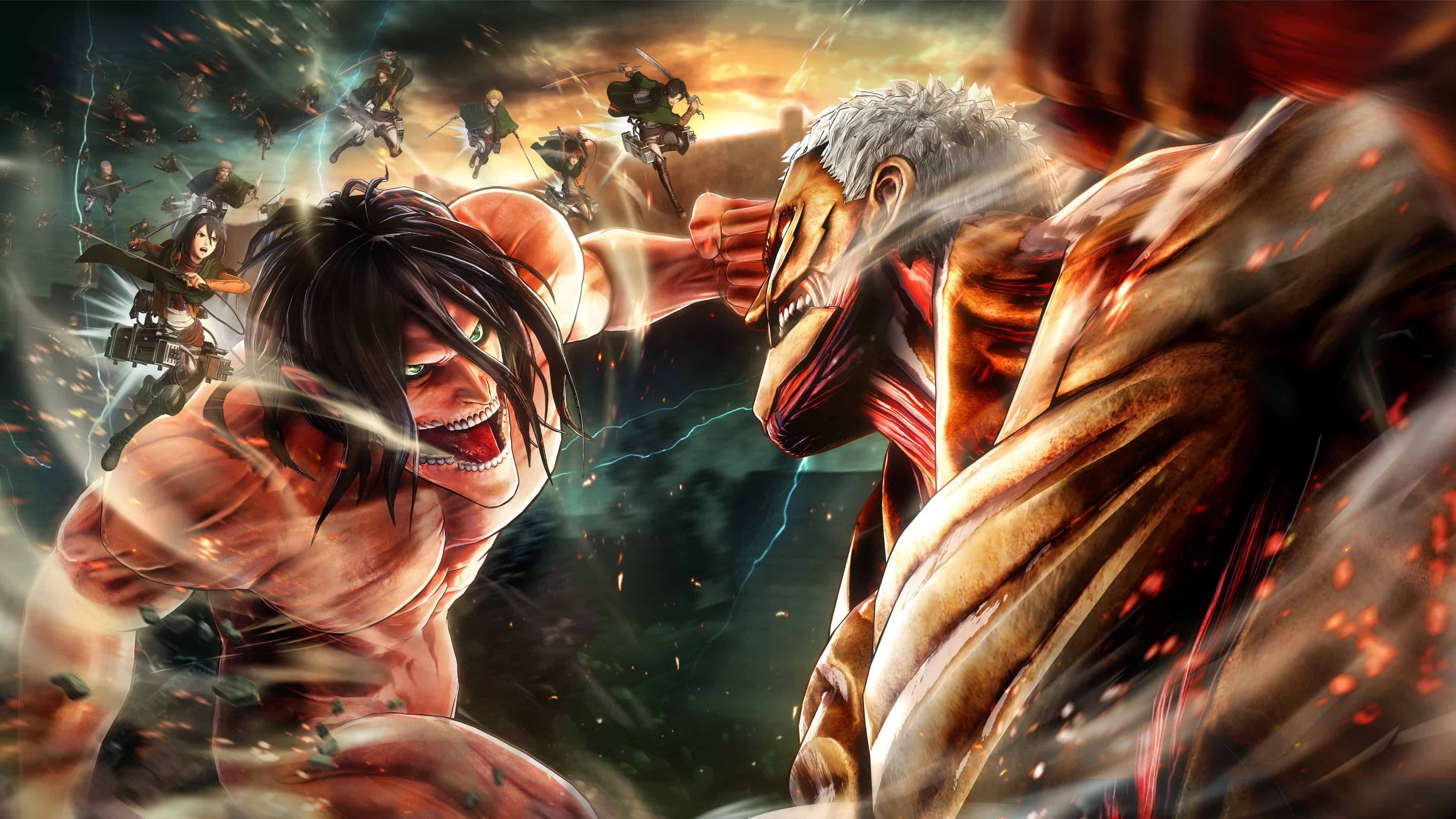 Cuộc Chiến Titan 4K Attack On Titans Hình nền