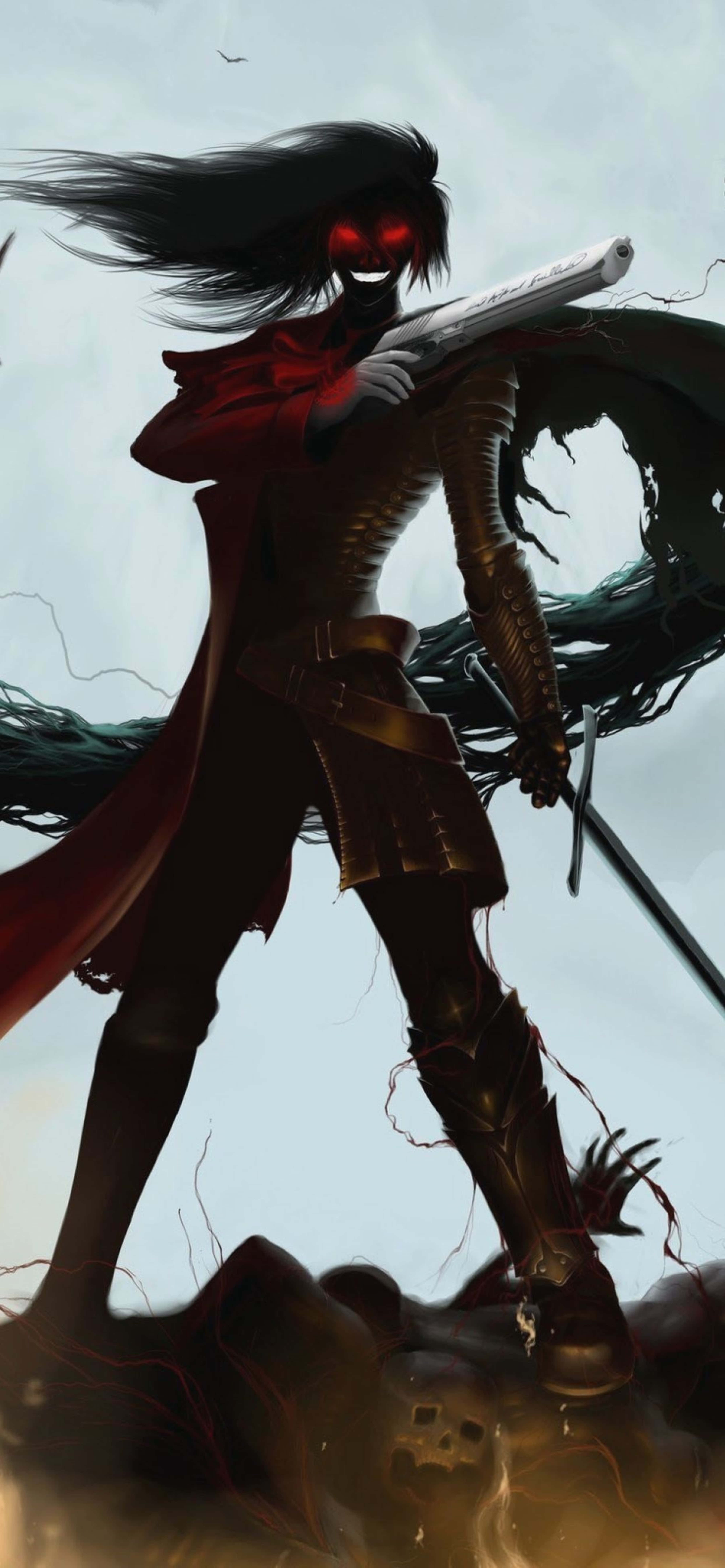 Cuộc đối đầu căng thẳng trong Hellsing Ultimate 4K Hình nền