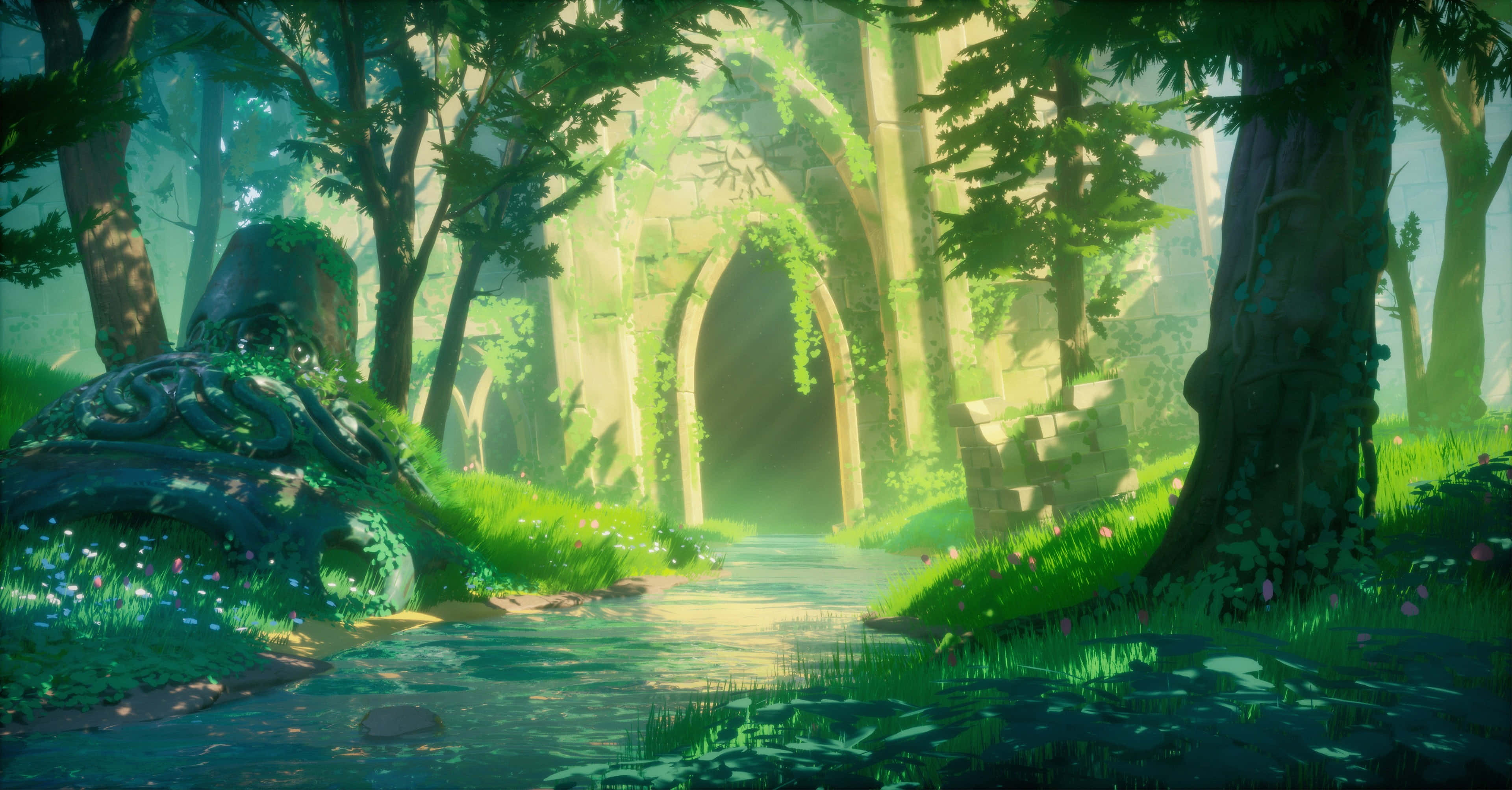 Cuộc phiêu lưu chờ đón bạn tại Hyrule cùng Link, Vị Anh hùng của Thời gian Hình nền