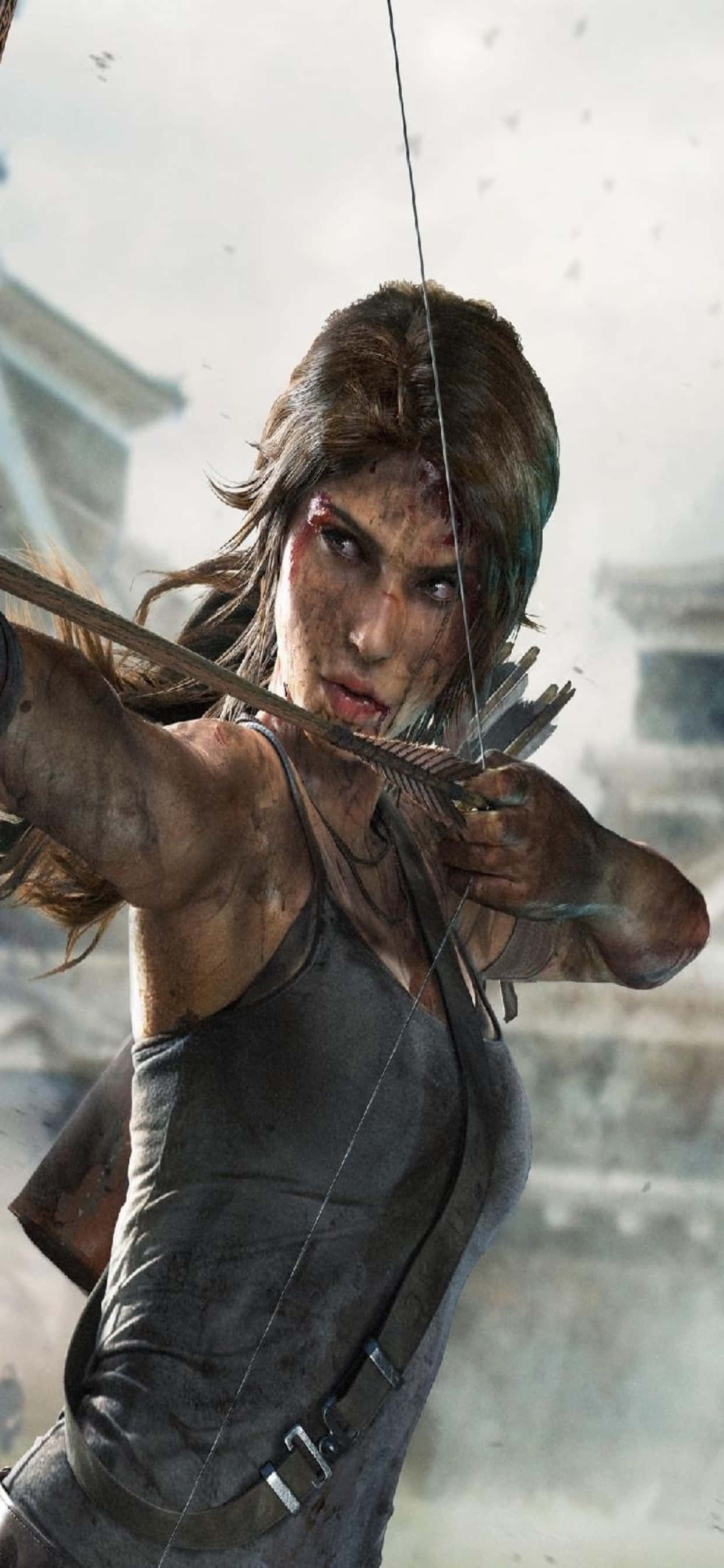 Một cuộc phiêu lưu mạnh mẽ đang chờ đón: Khám phá kho báu ẩn giấu của Rise of the Tomb Raider với iPhone Xs Max của bạn! Hình nền