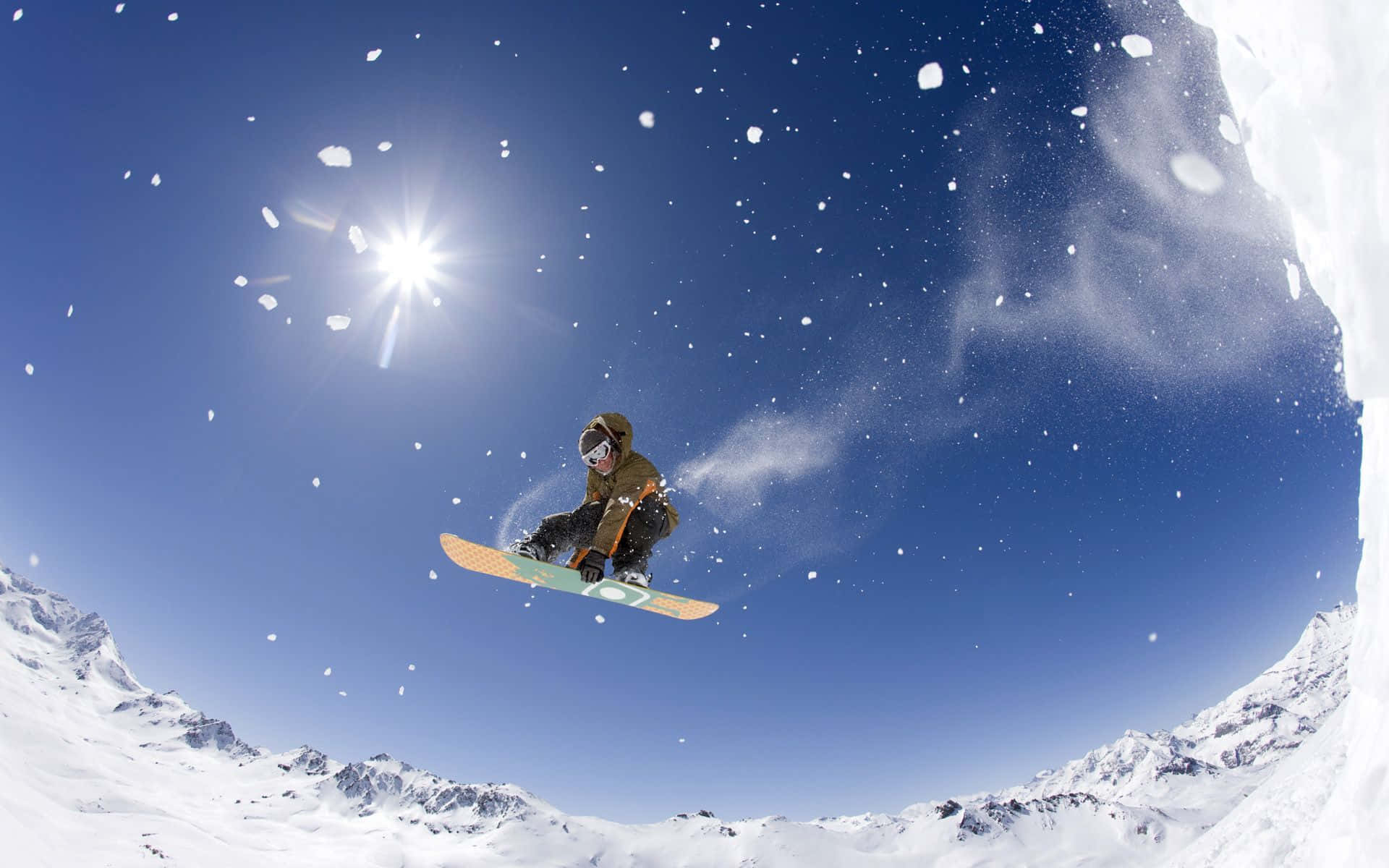 Cuộc phiêu lưu thể thao mùa đông đầy kịch tính Hình nền