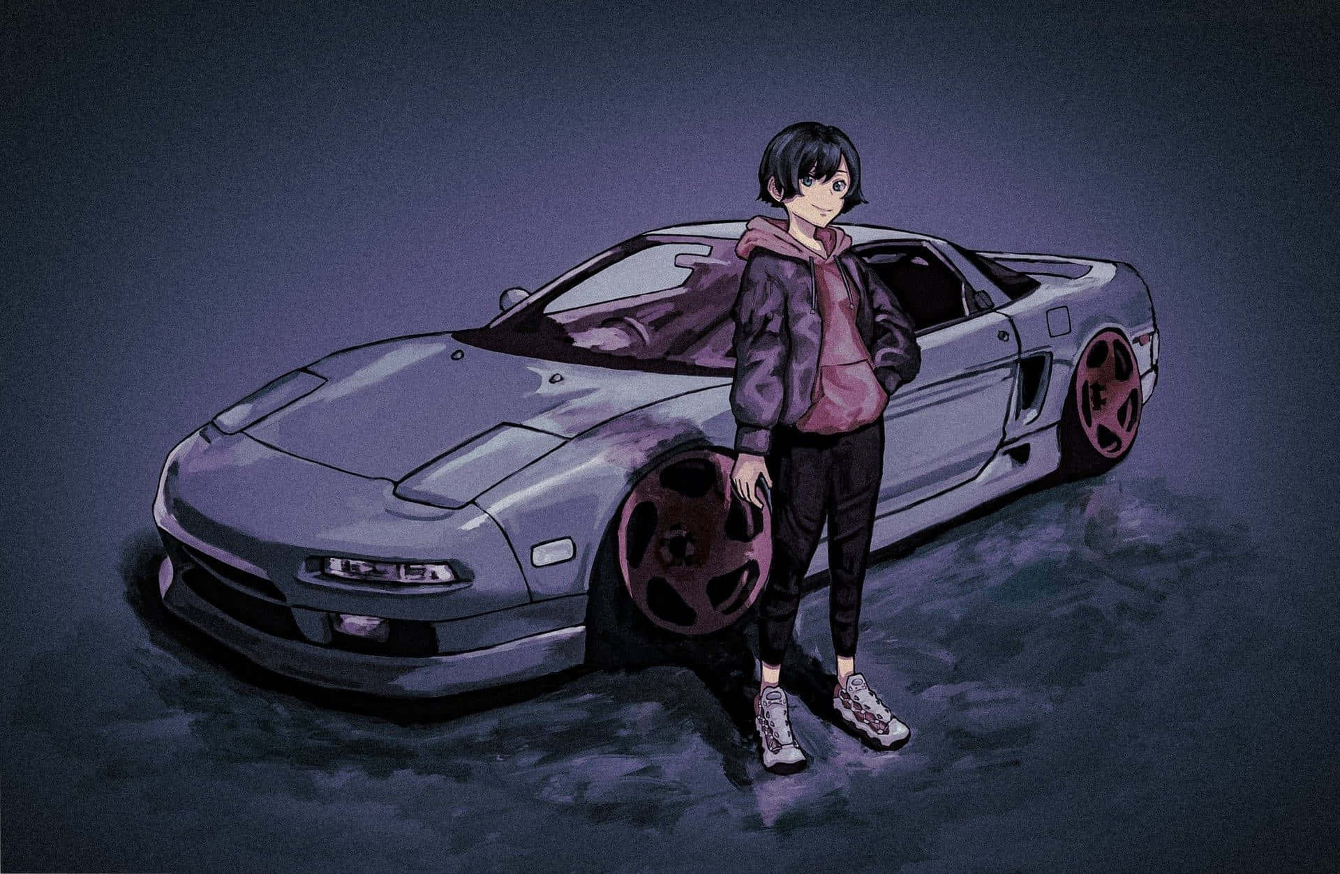 Cuộc phiêu lưu tốc độ cao cùng xe Anime Hình nền