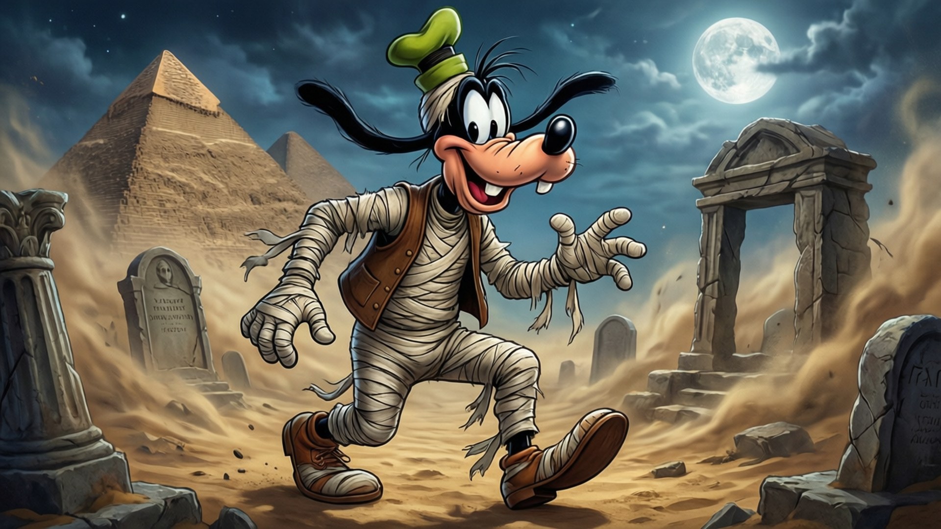Cuộc Phiêu Lưu Xác Ướp của Goofy Hình nền
