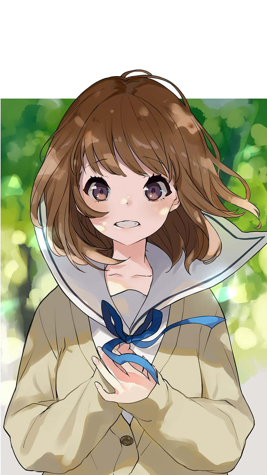 Cute Anime Schoolgirl Pfp Cho TikTok Hình nền