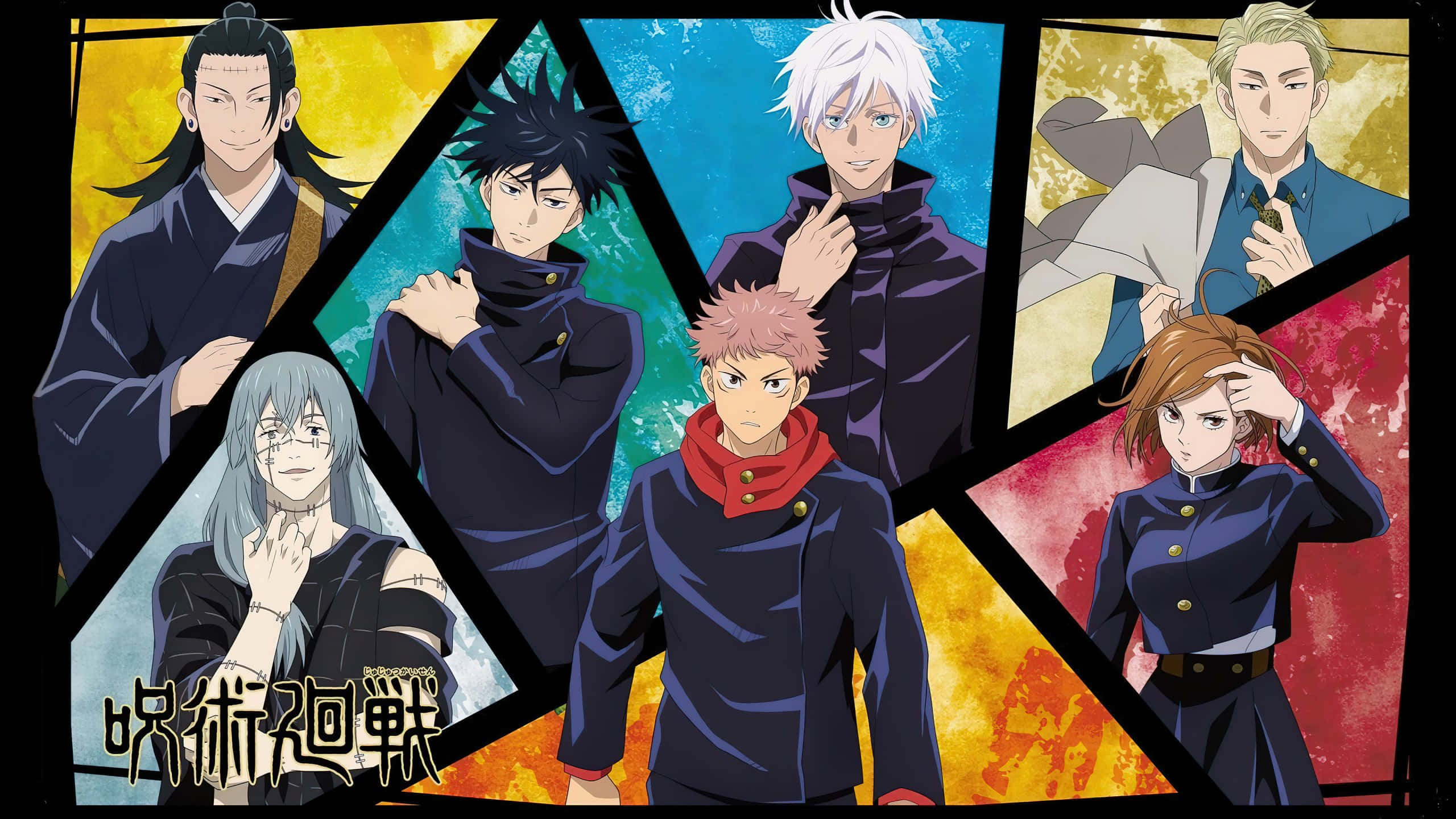 Dàn nhân vật anime đa dạng Hình nền