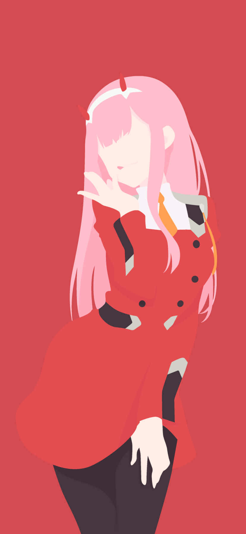 Darling In The Franxx Anime Tối Giản Hình nền