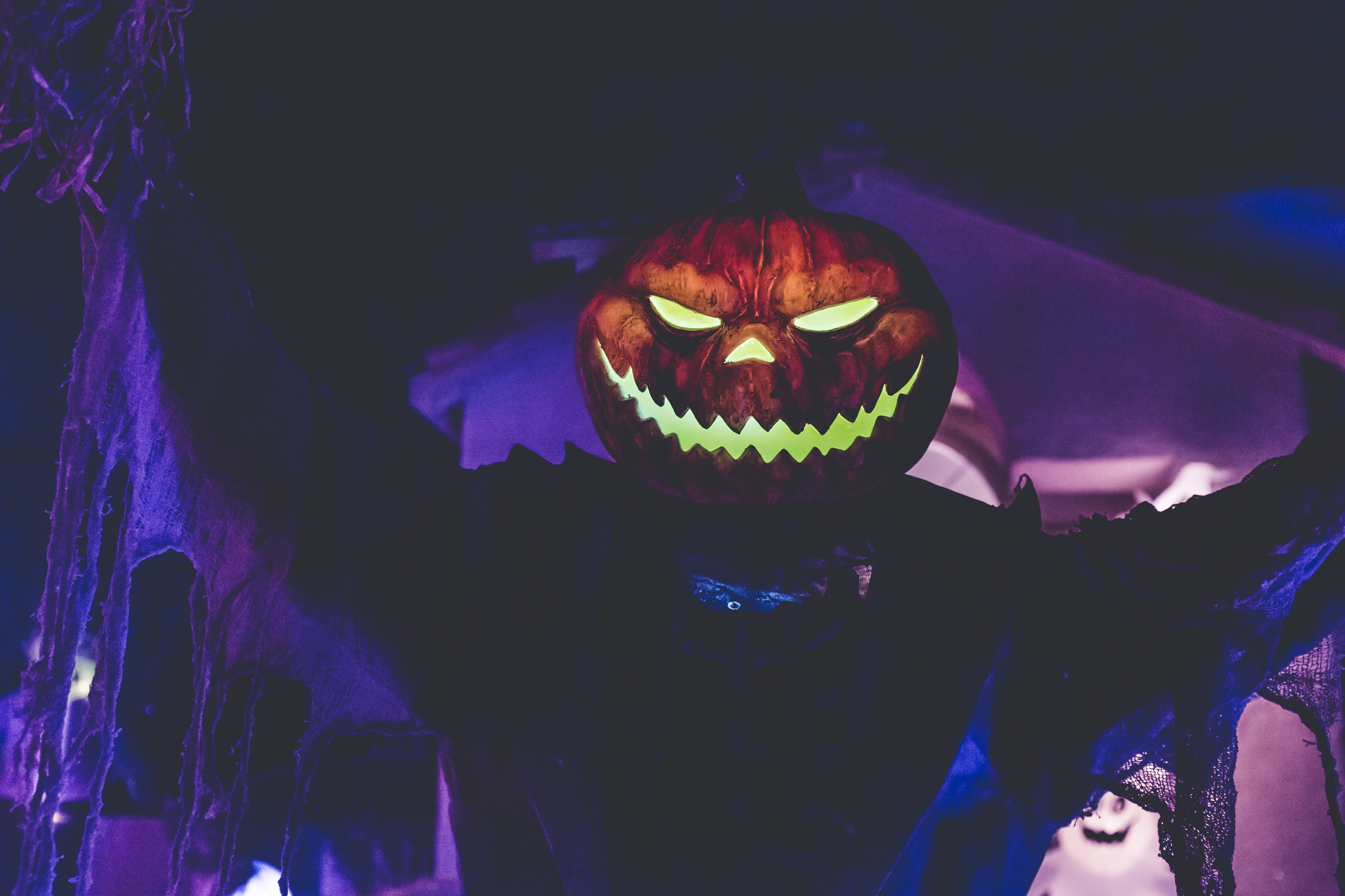 Đầu Bí Ngô Vui Vẻ Cho Halloween Hình nền