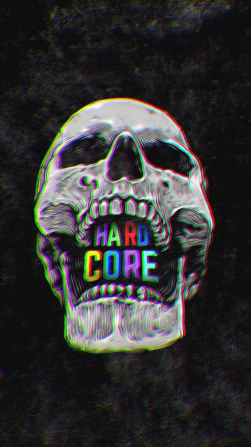 Đầu lâu Hardcore Thẩm mỹ Ảo giác Hình nền