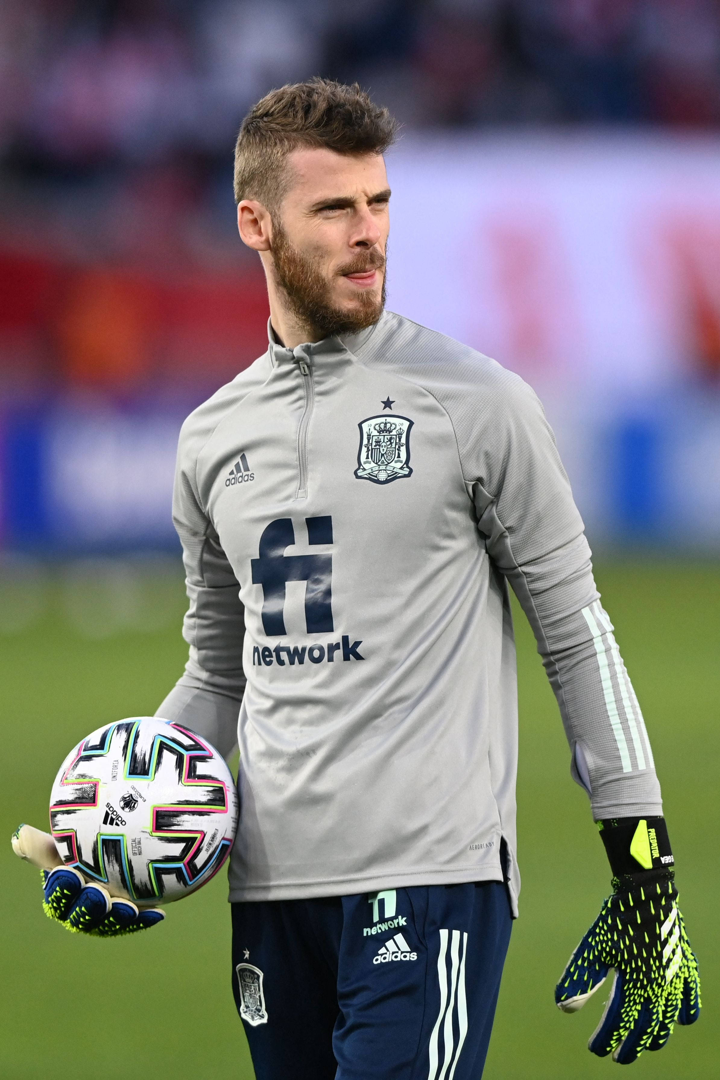 David De Gea Bộ Kit Tây Ban Nha Màu Xám Hình nền