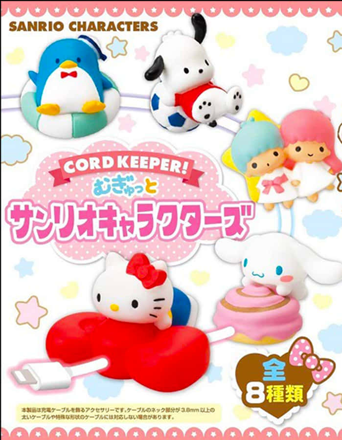 Dây giữ dây sạc Sanrio Characters Hình nền