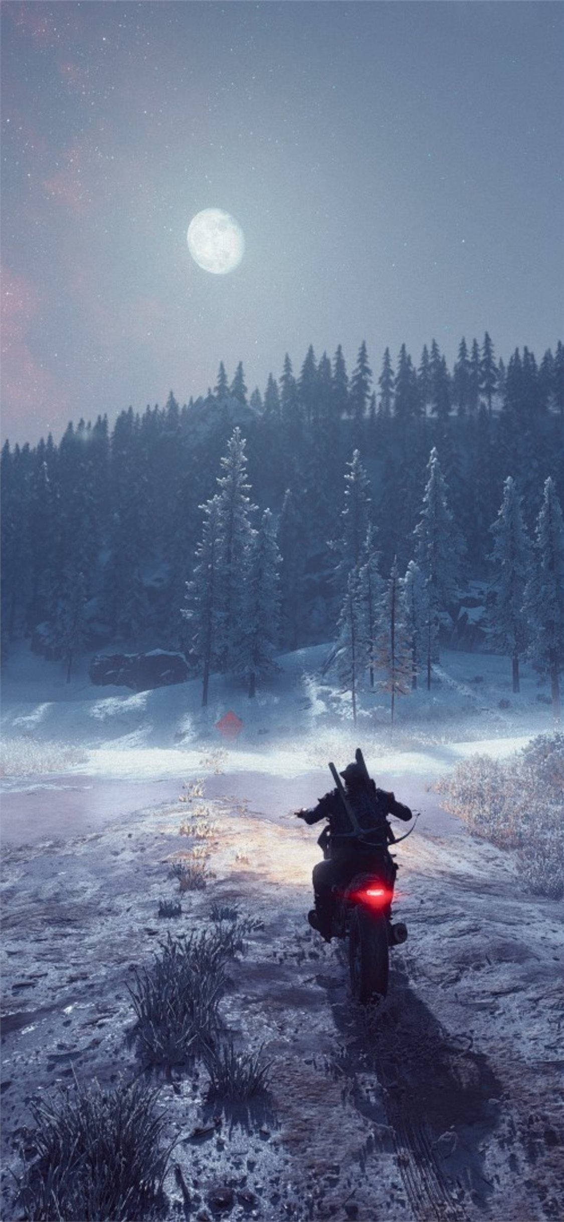 Days Gone Cưỡi Xe Trong Mùa Đông Hình nền