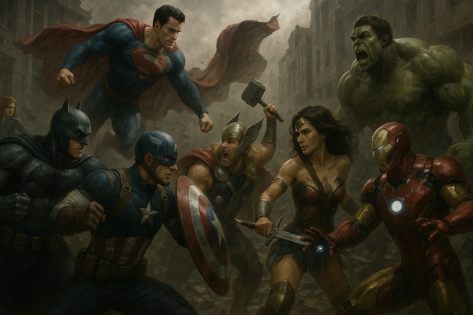 DC ĐẤU MARVEL CHÂN THỰC Hình nền