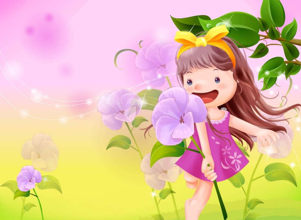 Dễ Thương Động Vật Hoạt Hình Trên Nền Vui Nhộn Hình nền