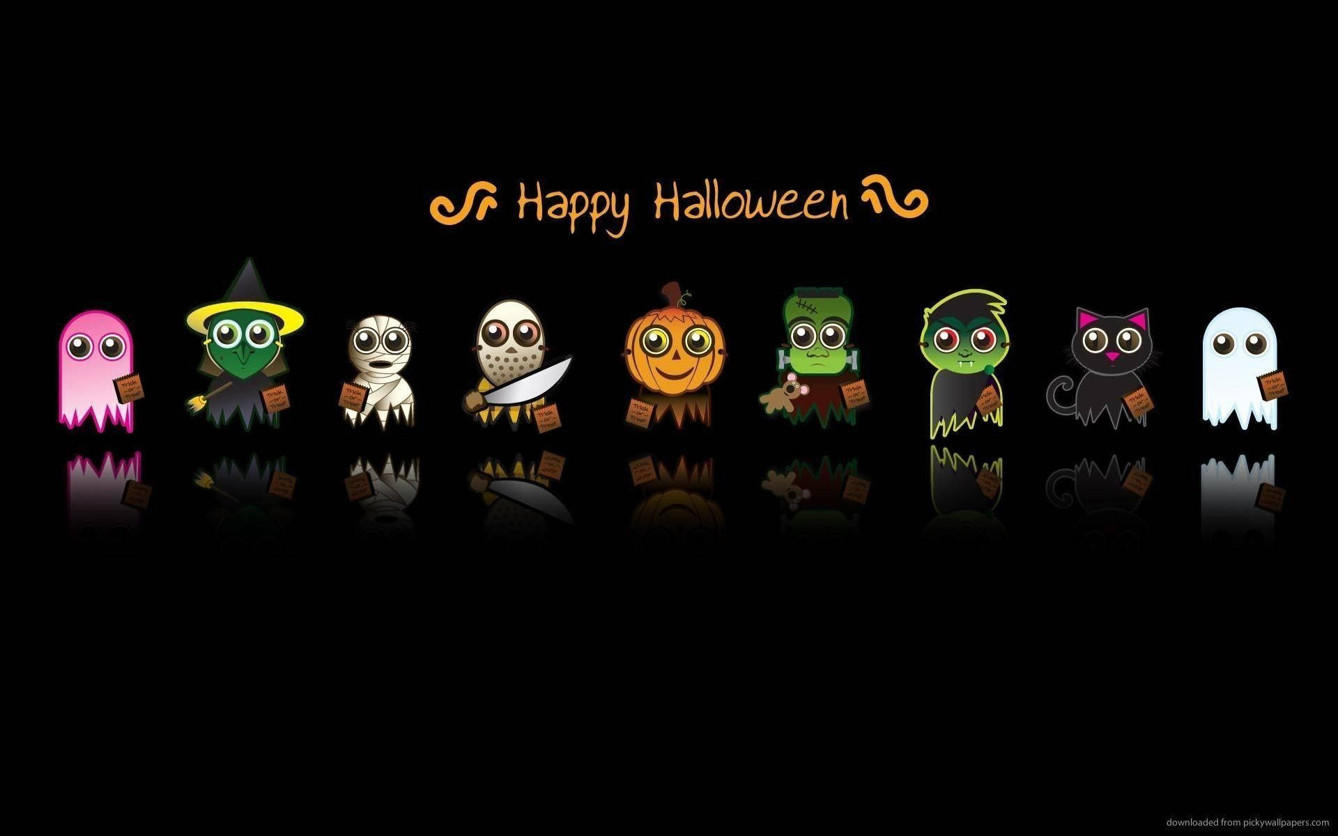 Dễ Thương Hình Nền Halloween Biểu Tượng Phổ Biến Hình nền