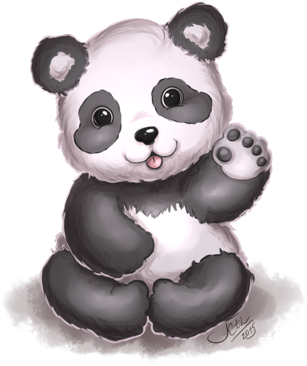 Dễ thương minh họa gấu trúc Hình nền