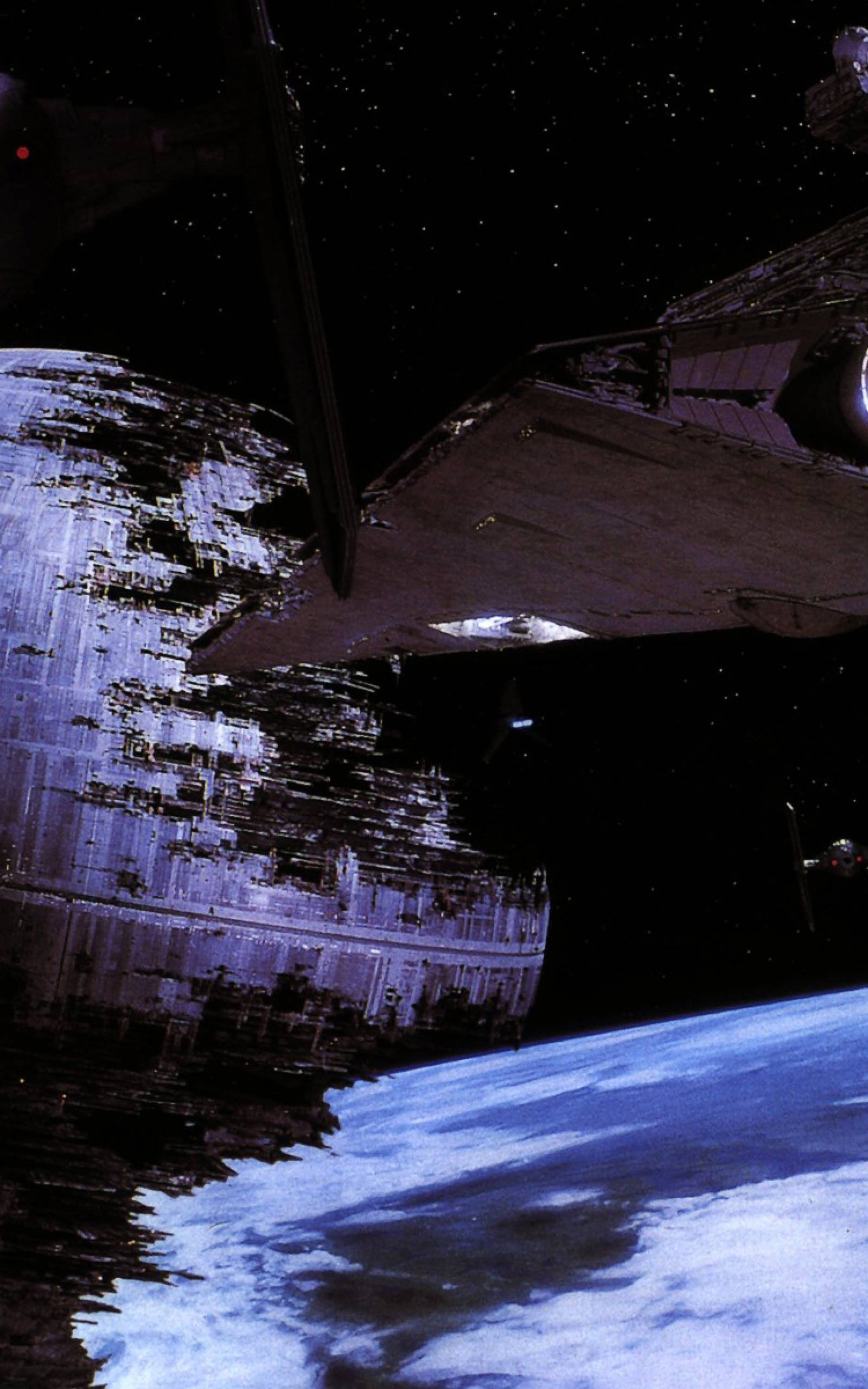 Death Star In Space Star Wars Tablet Hình nền
