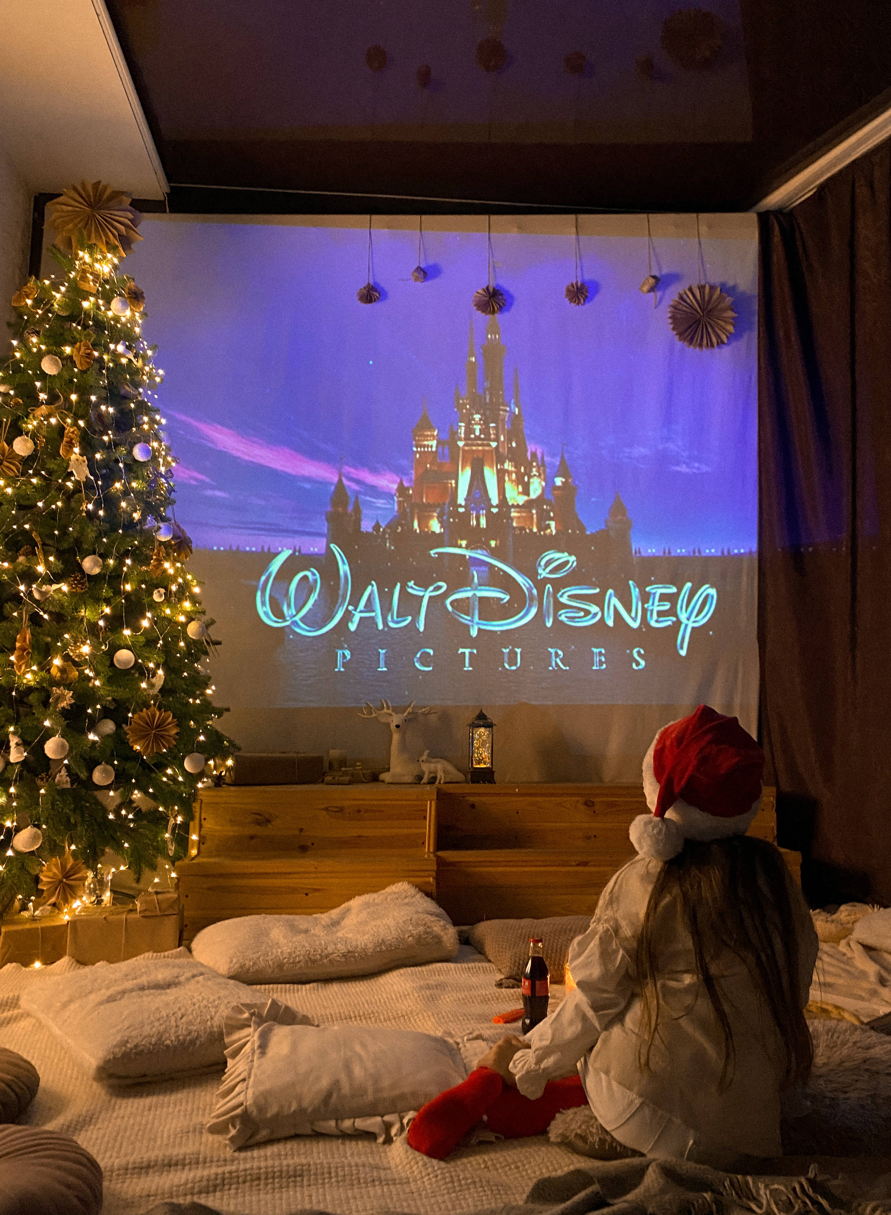 Đêm Xem Phim Giáng Sinh Disney Hình nền