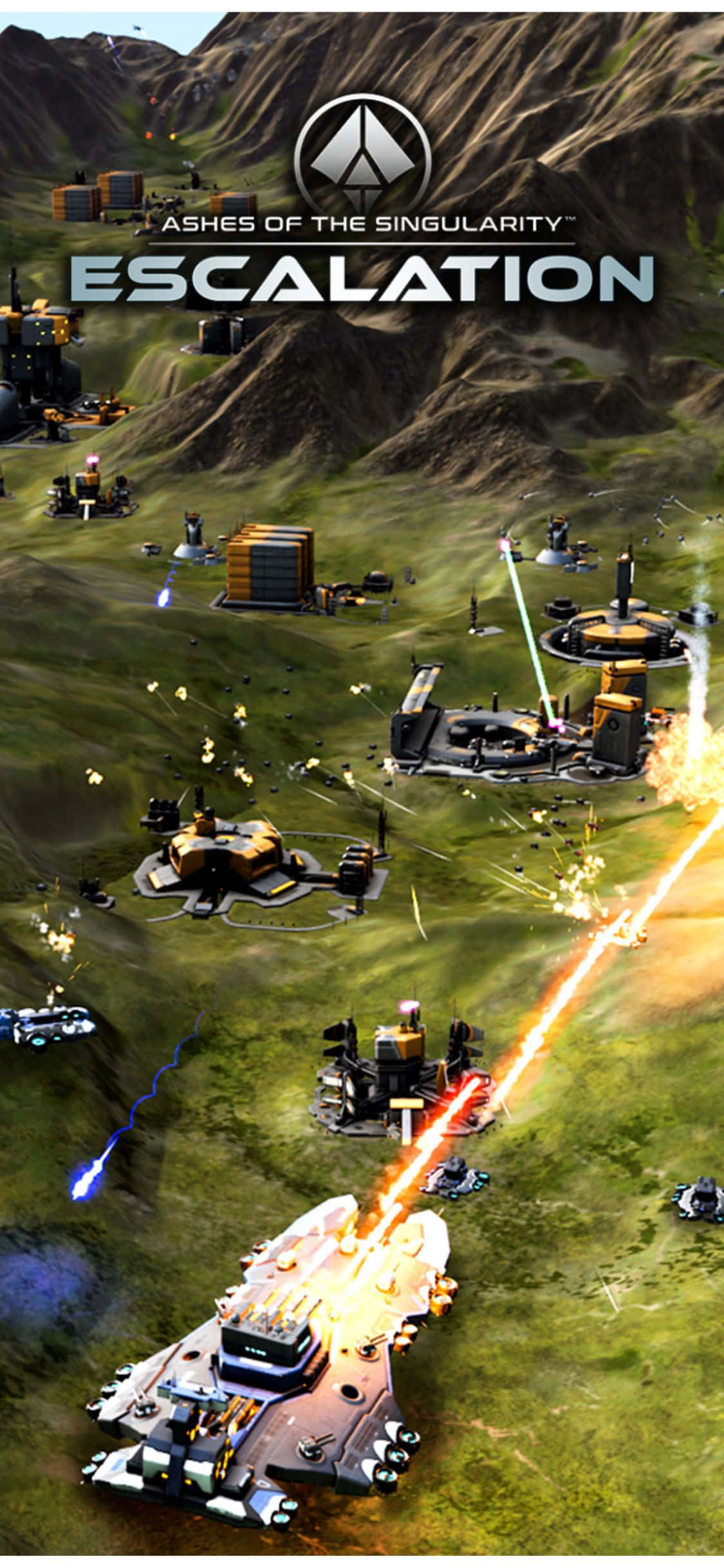 Đến gần hơn với hành động cùng iPhone X & Ashes Of The Singularity Escalation Hình nền